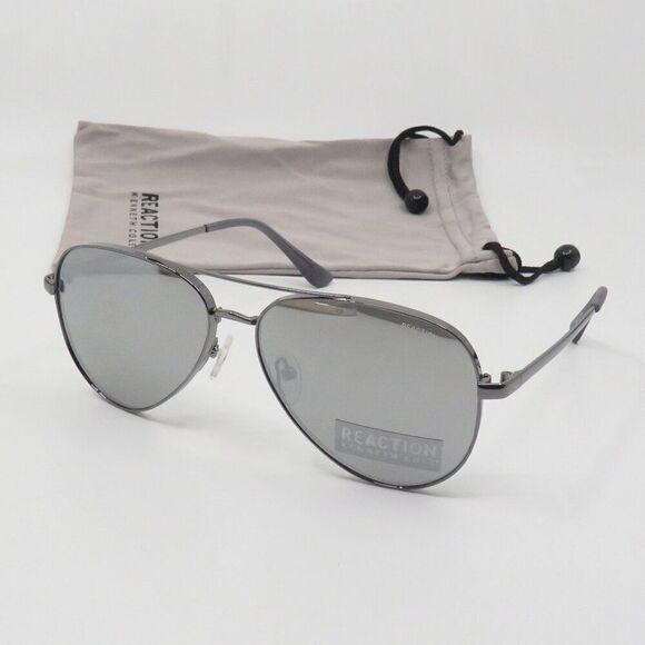 Kenneth Cole Reaction New KC2829/S 08C Gunmetal/Silver Mirror Sunglasses. - Picture 1 of 7